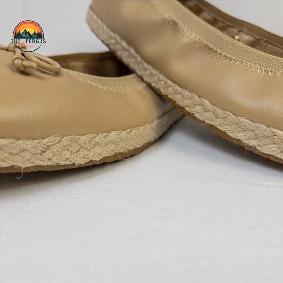 Frye and Co Willow Ballet Flat Set Of 2 Tan Navy Espadrilles Slip On Women Sz 10 - Picture 16 of 16